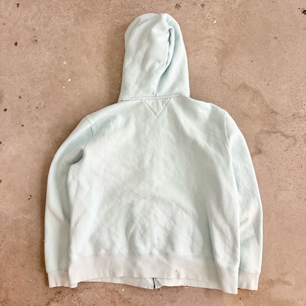 Vintage Y2K Hilfiger Spell Out Logo Pastel Blue Front Pocket Women’s Size XXL. - Picture 4 of 4